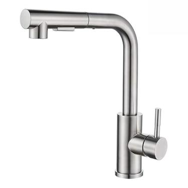 Imagem de Cuba Pia Inox 304 Gourmet Cozinha 60x45cm Com Torneira E Acessórios Cor Prateado (Torneira Prateado)