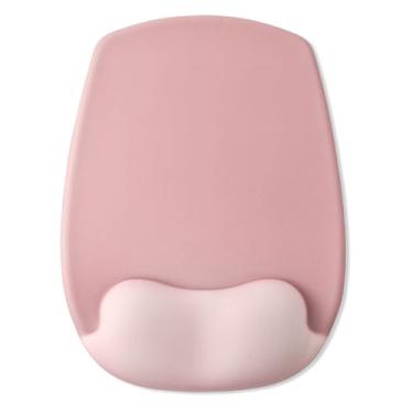 Imagem de Mouse pad com suporte para descanso de pulso, mousepad ergonômico com almofada de gel confortável, mouse pad para jogos com superfície lisa de lycra e base de poliuretano antiderrapante, para laptop