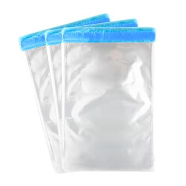 Imagem de 500 Saco Plástico C/Aba Adesiva Embalagem Transparente Saquinho Adesivado Embalagem Resistente Incolor Polipropileno Qualidade FBA Embala Commerce (Transparente, 20x30+5cm)