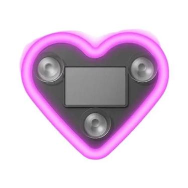 Imagem de Lâmpada Neon Coração Doce, Alimentada Por Energia Solar, Sem Fios, Dec