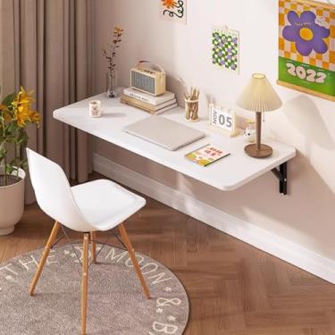 Imagem de Mesa dobrável montada na parede flutuante mesa dobrável montada na parede para lavanderia bancada de trabalho mesa flutuante mesa de computador mesa dobrável para escritório casa cozinha