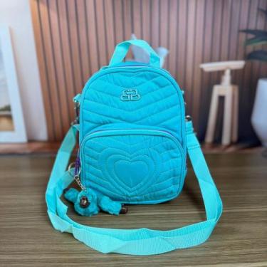 Imagem de Mochila Bolsa Infantil Térmica de Coração Escolar Creche Lancheira Men