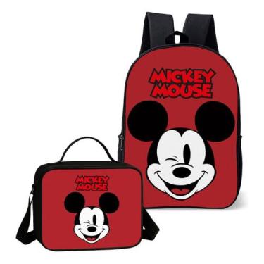 Imagem de Mochila Simples Com Lancheira Termica Kit Escolar Infantil Estampa Rat