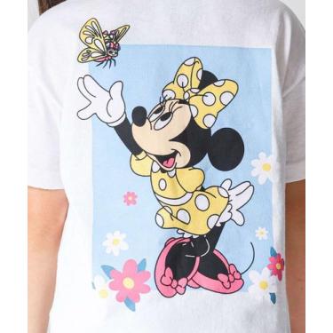 Imagem de Camiseta Infantil Estampa Frontal E Costas Minnie Tam -78108 - Disney,