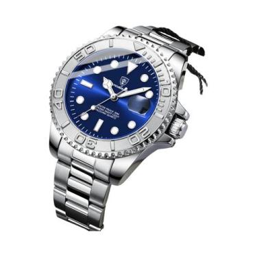 Imagem de Relógio De Quartzo Masculino POEDAGAR De Luxo À Prova d'Água Em Aço In