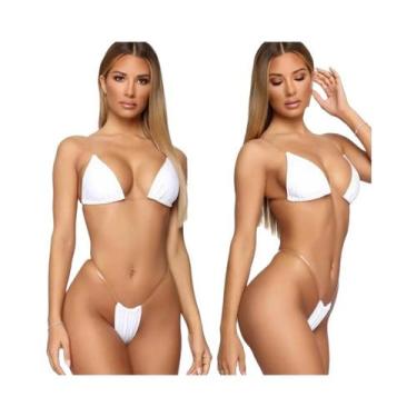 Imagem de Conjunto De Biquíni Transparente Sexy Para Mulheres, Moda De Praia Sli