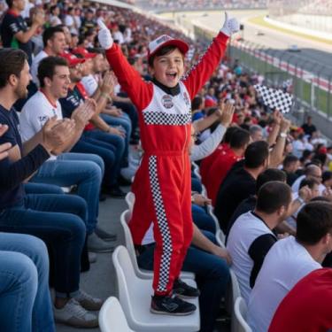 Imagem de Kit Roupa Fantasia de F1 Infantil Corredor F1 Carro Piloto P M G Criança Idela Para Festa de Aniversario Carnaval howleen Brincadeira Primum (Vermelho, M)