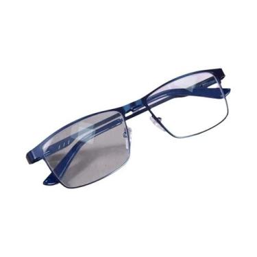 Imagem de Óculos De Leitura Com Bloqueio De Luz Azul Para Homens, Armação De Met