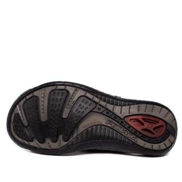 Imagem de Chinelo Slide Masculino Pegada em Couro Marrom, Marrom, 39