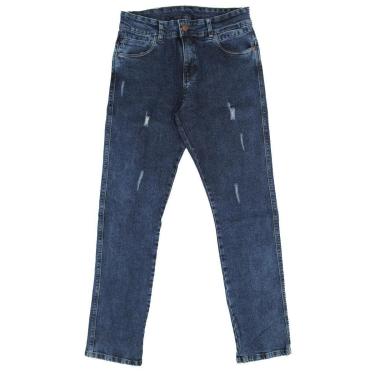 Imagem de Calça Jeans Bivik Elastano Azul Marinho - Masculino-Masculino