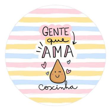 Imagem de 90 Adesivos Gente Que Ama Coxinha - Bellarte