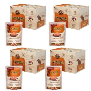 Imagem de Combo 4 Caixa Special Dog Ultralife Sachê Adultos Sabor Salmão - 100g