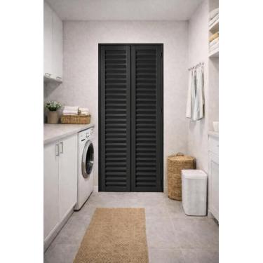 Imagem de Porta Camarão Alumínio Preto Lado Direito 210x80 - Brecorimo