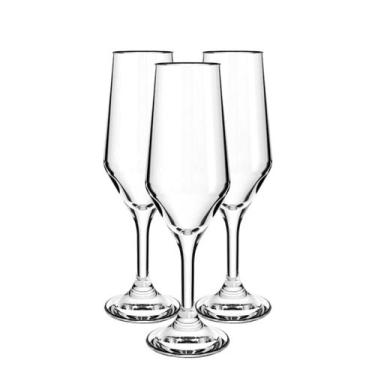 Imagem de Taça para Champagne Bistrô Flute 185ml 3 Unidades - Nadir Figueiredo, 