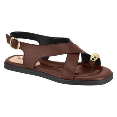 Imagem de Sandália Feminina Modare Ultraconforto Anatômica Detalhe Ouro Original