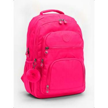 Imagem de Mochila Bolsa Feminina Escolar Juvenil Básica Impermeável - Klizz, Ros
