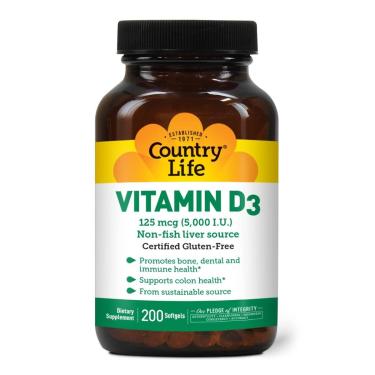 Imagem de Vida No Campo Vitamina D3 5000 I.U., 200-Softgel-Unissex