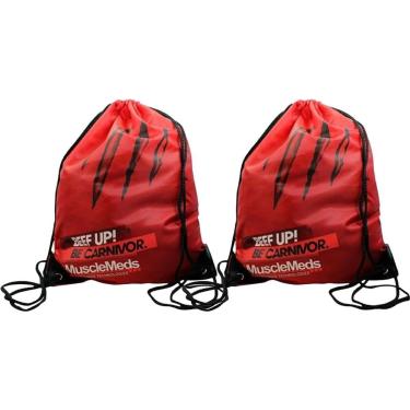 Imagem de Kit 2X Bolsa Mochila Carnivor Vermelha - MuscleMeds-Masculino