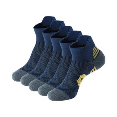 Imagem de Meias De Corrida Para Homens, 5 Pares, Respiráveis, De Secagem Rápida,