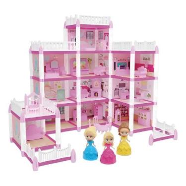 Imagem de Casinha De Boneca Castelo Da Princesa 240pcs - Congratulations Store