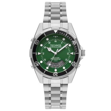 Imagem de Relógio Technos Masculino Ref: Wt2060ab/1v Skydiver Anadigi Prateado
