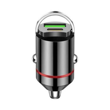 Imagem de Carregador De Carro Mini 200W QC3.0 PD USB Tipo C Com Carregamento Ráp