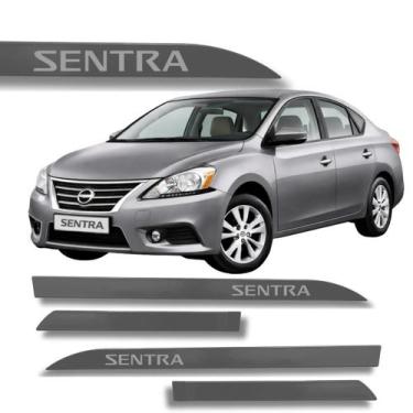 Imagem de Jogo de Friso Nissan Sentra Protetor Porta Lateral Cores - Macall, Cin