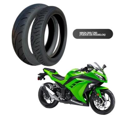 Imagem de Par Pneus 140/70-17 + 100/80-17 CB 500 Fazer 250 Ninja 250 CBR 250 Twi