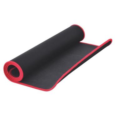 Imagem de Mouse Page Gamer Grande 35 x 70 CM Preto Com Bordas Vermelha - Win Pap