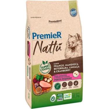 Imagem de Ração Seca Premier Pet Nattú Mandioca Cães ad pp 10,1kg
