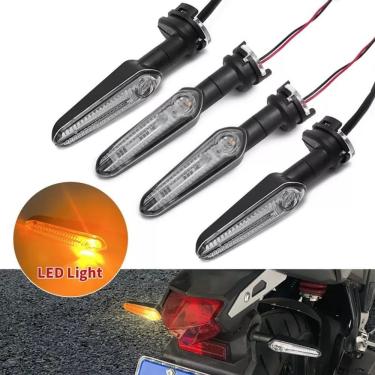 Imagem de Pisca Led Seta Dianteiro e Traseiro Encaixe Original para Yamaha Mt 03 Mt 07 Mt 09 Tracer 900 Baixo Consumo 2 Pares OEM