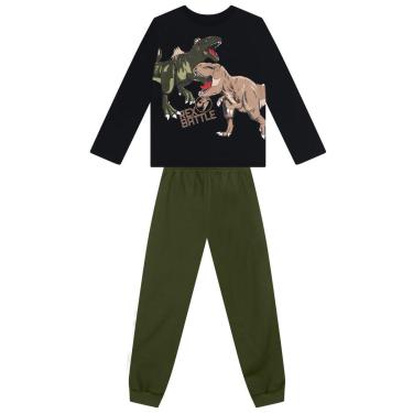 Imagem de Conjunto infantil menino de dinossauros Brandili-Masculino