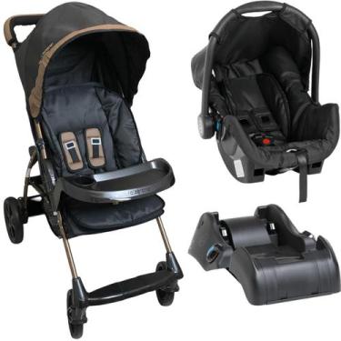Imagem de Carrinho de Bebe Bebe Conforto Base Galzerano Romano Preto Cobre