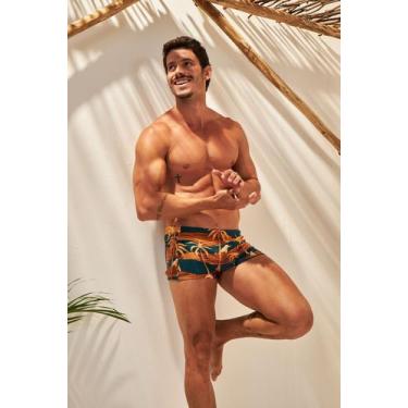 Imagem de Sunga boxer com bolso estampa Santarém Lua Morena - 70551, Santarém, M