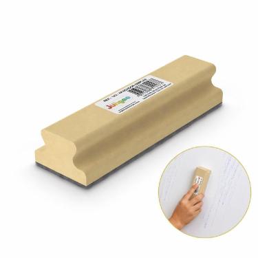 Imagem de Apagador para Giz Yeet Apagador Simples Junges MDF com Feltro 4mm Ergonômico 1 Unidade Verde