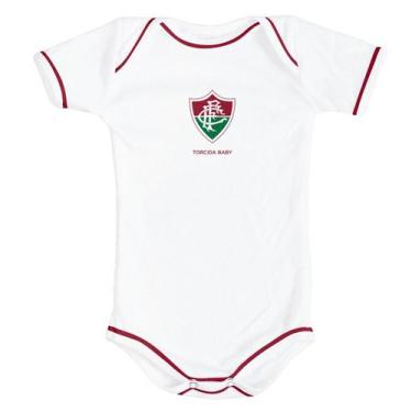 Imagem de Body Fluminense Bebe Recem Nascido Oficial Bodie Torcidababy, Branco, 