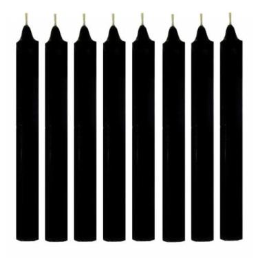 Imagem de VELA PALITO TRADICIONAL Nº06 15CM PCT 8 UNID - PRETA - A.I.B