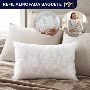 Imagem de Enchimento Almofada Baguete Super Macio Antiácaro 50x30cm Fibra Silico
