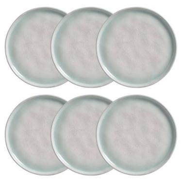 Imagem de Conjunto 6 Pratos Sobremesa 21cm Bio Mar Cerâmica Stoneware Porto Bras