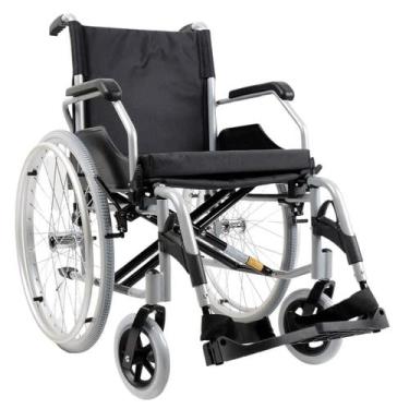 Imagem de Cadeira De Rodas Alumínio Dobrável D600 Dellamed Até 120kg Leve Resist