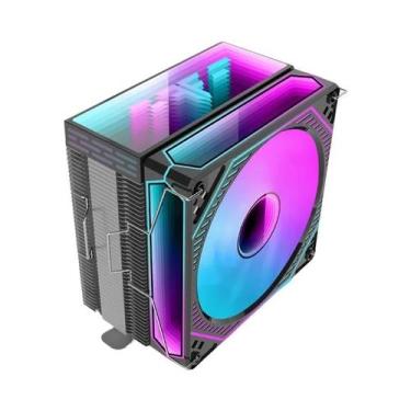 Imagem de Cooler De Ar ARGB PWM De 12cm Para CPU Com 4 Ou 6 Tubos De Calor Para 