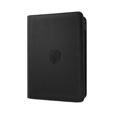 Imagem de Binder De Cartas Premium Em PU Com 9 Bolsos E Zíper, 360 Slots, Carreg
