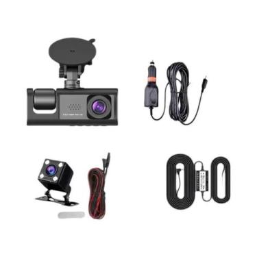 Imagem de Câmera Veicular Wi-Fi HD 1080P De 3 Canais, Mini Gravador DVR Para Car