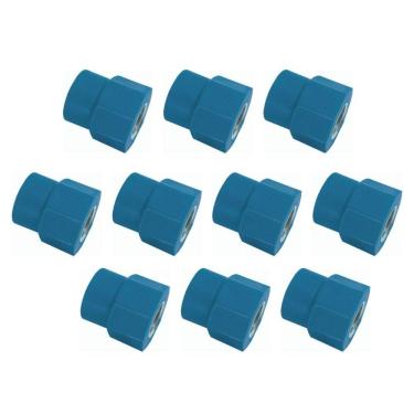 Imagem de Kit Com 10 Peças -Luva Mista Ppr Rede De Ar Comprimido 25mm X 1/2" - Topfusion