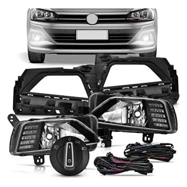 Imagem de Kit Faróis Auxiliar Vw Novo Polo DRL LED H8/H11 2018 2019