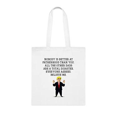 Imagem de Nobody Is Better At Father's Tote bag, ideia de presente para paternidade, presente para a paternidade, bolsa de ombro para paternidade, bolsas reutilizáveis para paternidade, presente