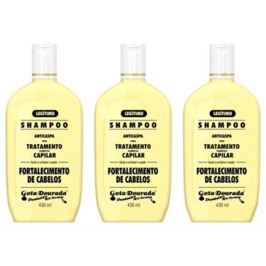 Imagem de Gota Dourada Tradicional Shampoo 430ml (Kit C/03)