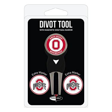 Imagem de Pacote de ferramentas NCAA Ohio State Buckeyes Divot com 3 marcadores de bola de golfe