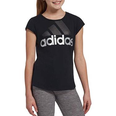 Imagem de Camiseta adidas Girls Badge of Sport (Preta, P)