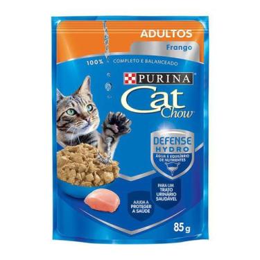 Imagem de Ração Úmida Nestlé Purina Cat Chow Para Gatos Adultos Sabor Frango 85G